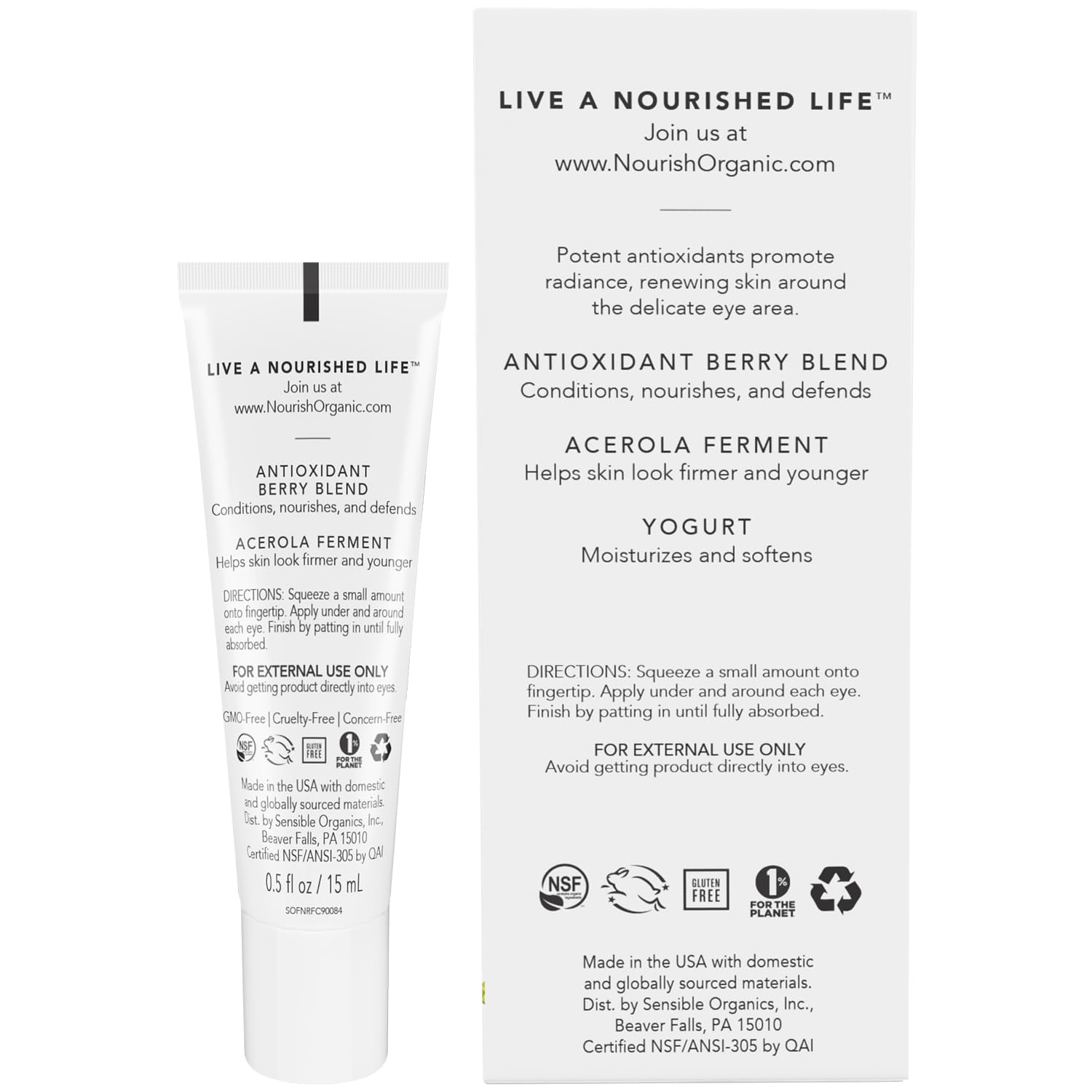 Nourish Organic Nourish Organic Age Defence Eye Treatment, 0.5 Ounce